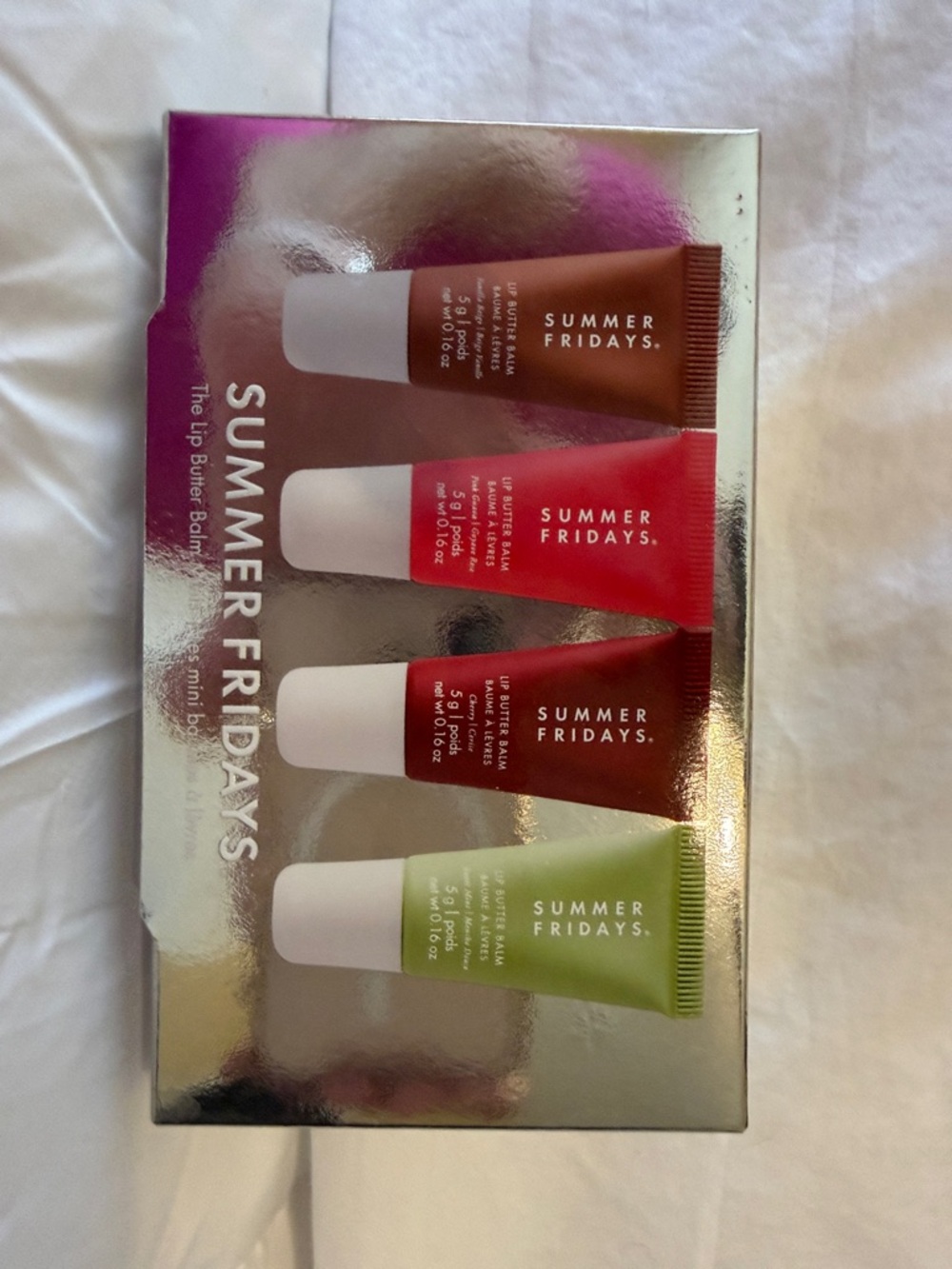Summer Fridays Lip Butter Balm Set - Brown, Pink, Red, Green